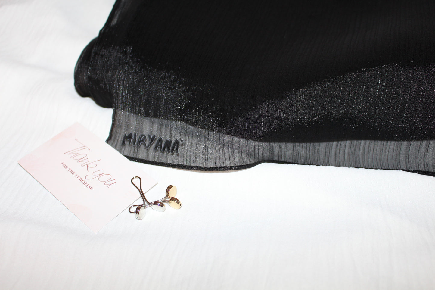 YUSRA Chiffon (mit Rillen) Hijab
