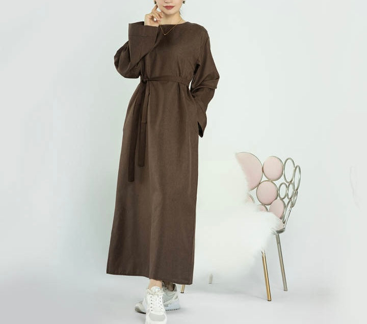 EYLA Linen Abaya