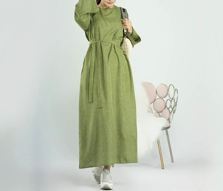 EYLA Linen Abaya