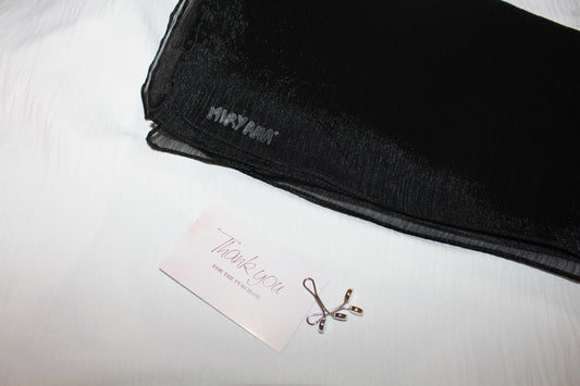 YUSRA Chiffon (mit Rillen) Hijab